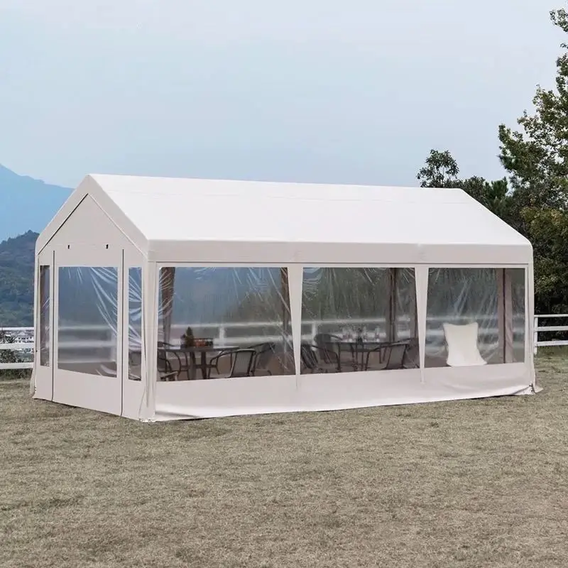 Winter Waterproof Clear Tent Outdoor Camping Canopy for BBQ Patio Heavy Duty  with Windproof & Sun Protection for Party Event