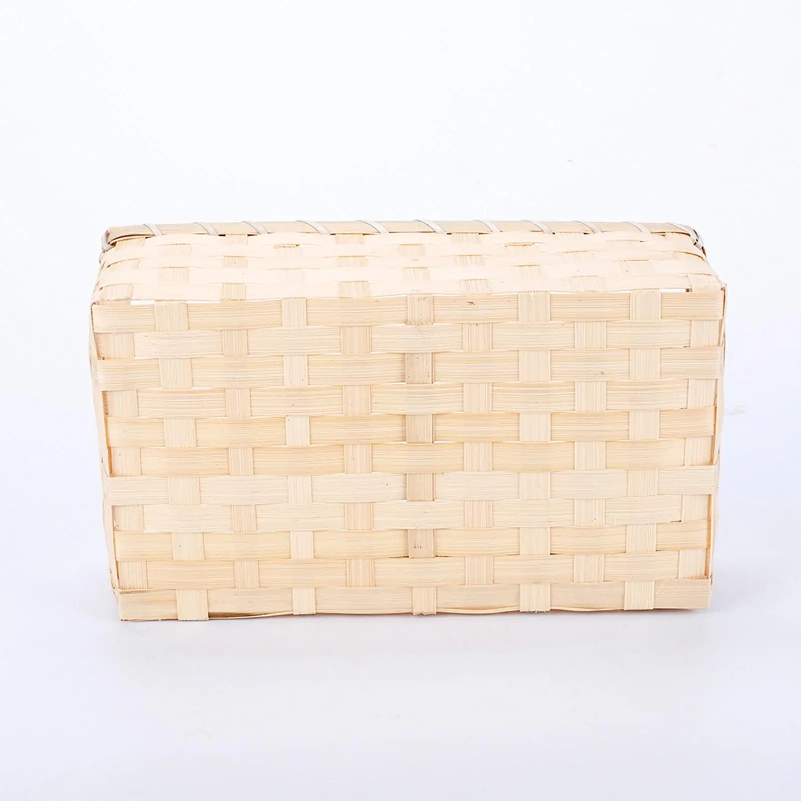 Natural Woven Serving Tray Basket Fruit Vegetable Storage Food Snacks Container for Counter Picnic Bread Baskets Organization