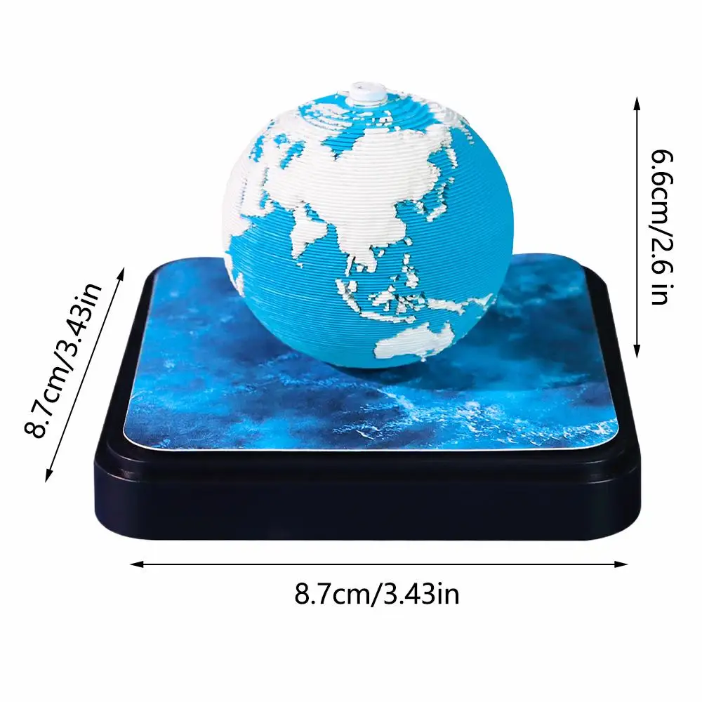 ثلاثية الأبعاد المسيل للدموع بعيدا الأرض التقويم 2025 مذكرة الوسادة ثلاثية الأبعاد قطعة الوقت الأرض التقويم ملاحظات لاصقة التقويم ورقة نحت الفن التخطيط التقويم