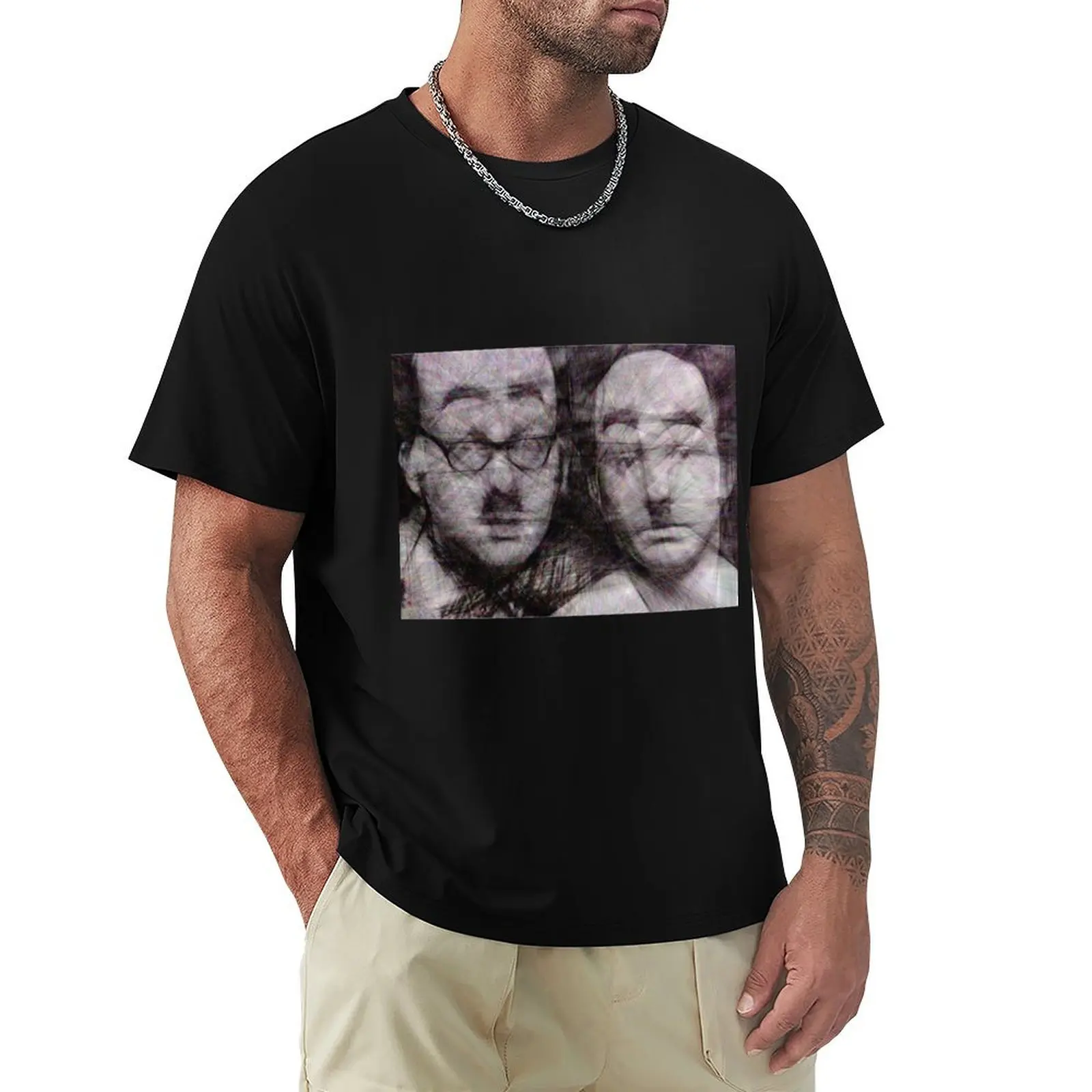 The Stotts Straight Line Art T-Shirt Casual Everyday Short Sleeve T-Shirt
