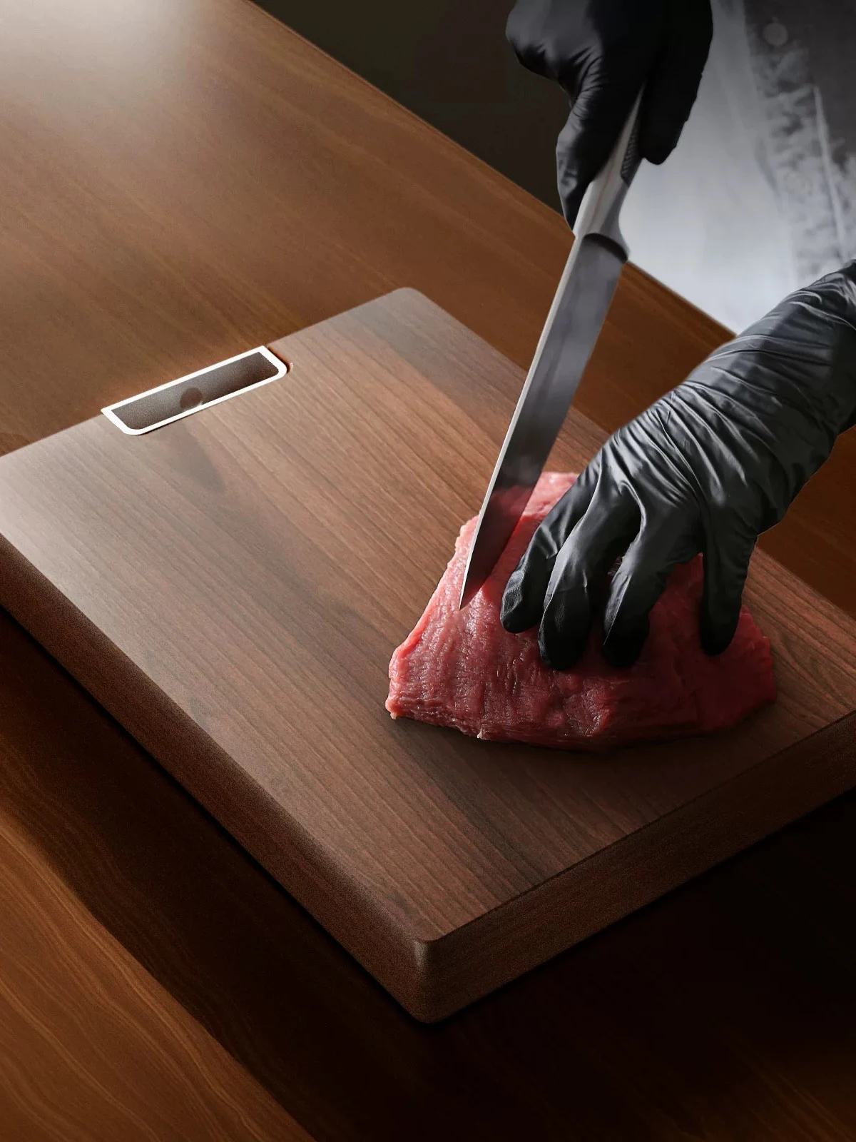 

High-End Rectangle Wooden Chopping Board Anti-Bacterial Kitchen Utensil for Cutting Meat And Vegetables Chinese Style Ubat Wood