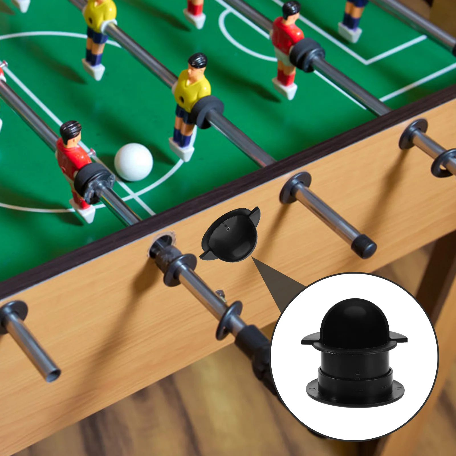 

6Pcs Foosball Table Entry Cup Replacement Sturdy Plastic Soccer Machine Accessories Smooth Gameplay Long-Lasting Performance