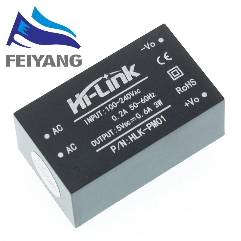 HLK-PM01 HLK-PM03 HLK-PM12 AC-DC 220V to 5V/3.3V/12V mini power supply module,intelligent household switch power supply module