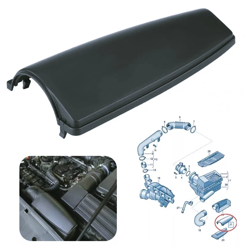 ZF-T 1K 0805965 J9B9 cubierta conducto entrada aire coche Deflector entrada aire para Golf MK5 MK6
