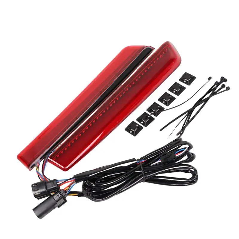 

Unique 1 Pair Red LED Saddlebag Side Marker Light Turn Signal Brake Lamp Kit For Touring Street Glide 2014-2024