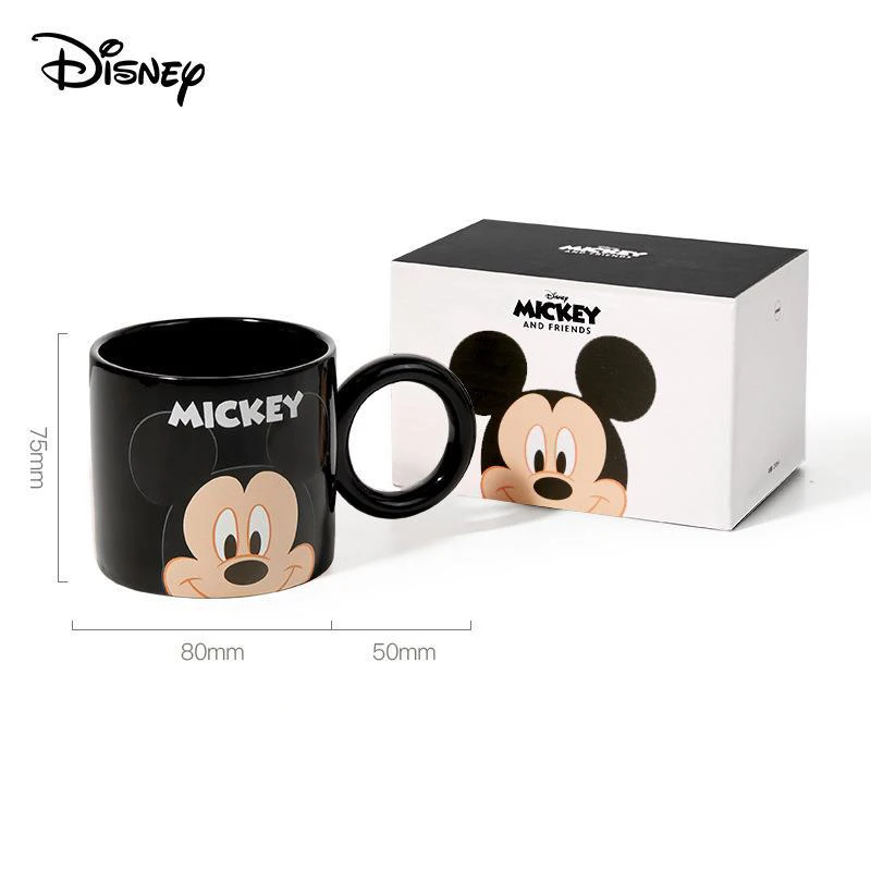 Disney Anime Mickey Minnie Ceramic Mug Cartoon Donald Daisy Duck Kawaii Drink Water Cups Couple Coffee Cup Kids Milk Mugs Gifts