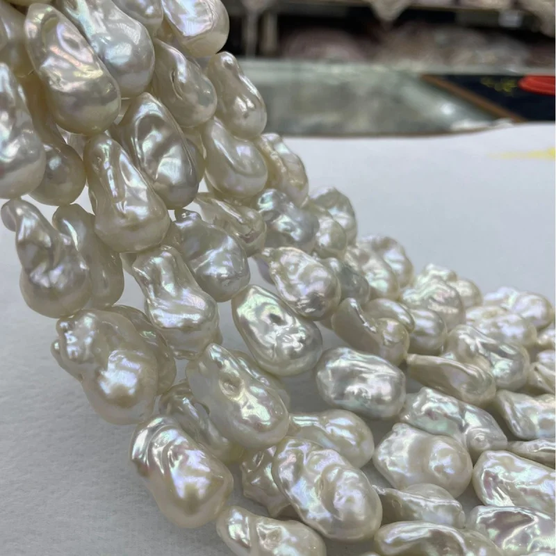 

15x17mm freshwater fish tail semi-finished necklace pendant baroque irregular pearl