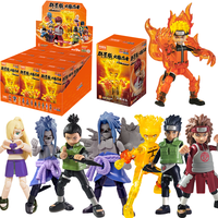 9pcs Original Blokees NARUTO Blind box Uzumaki Naruto Haruno Sakura Gaara Chakra Action Figure Model Doll Kids Toy Birthday Gift