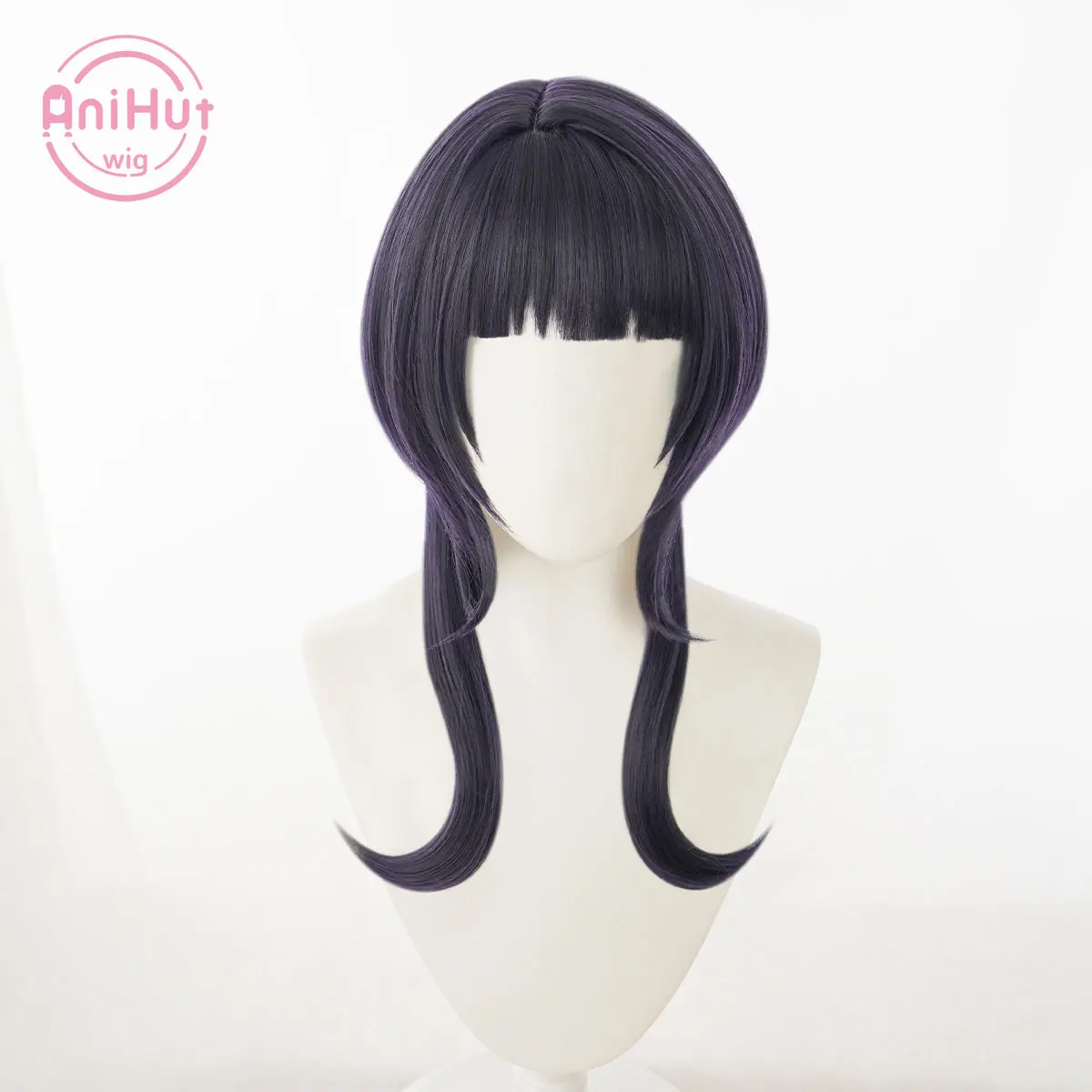 【Anihut】Asaka Karin Cosplay Wig PERFECT DREAM PROJECT Dark Purple Cosplay Hair Asaka Karin LoveLive PDP