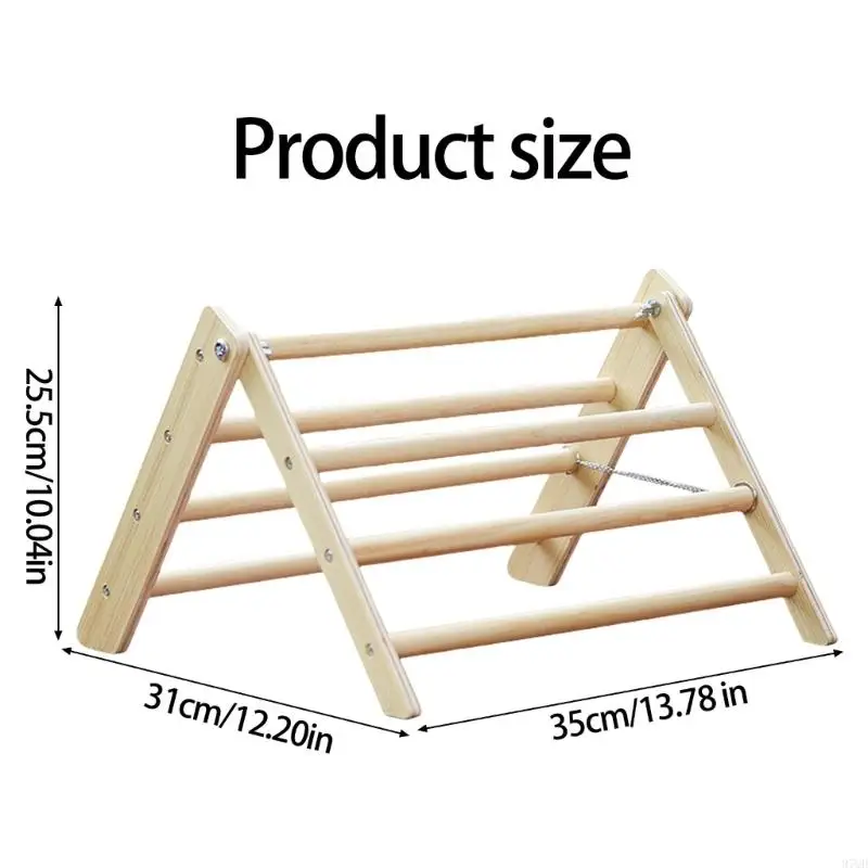 97QD ثلاثية الدجاجة الخشبية جثم تصميم قابلة للطي القابلة للإزالة قابلة للتجول في حدود الدواجن الأساسية #6