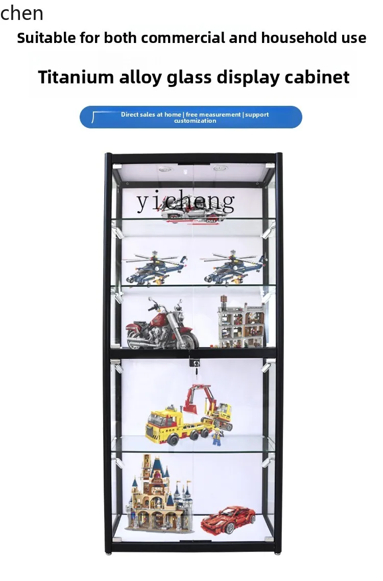 Gabinete de exhibición modelo YFY, vitrina de cristal, gabinete de tienda de cosméticos