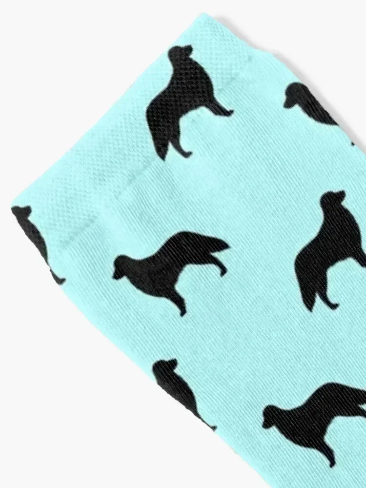 Flat Coated Retriever Silhouette(s) Socks gift japanese fashion heated christmass gift Male Socks Women's