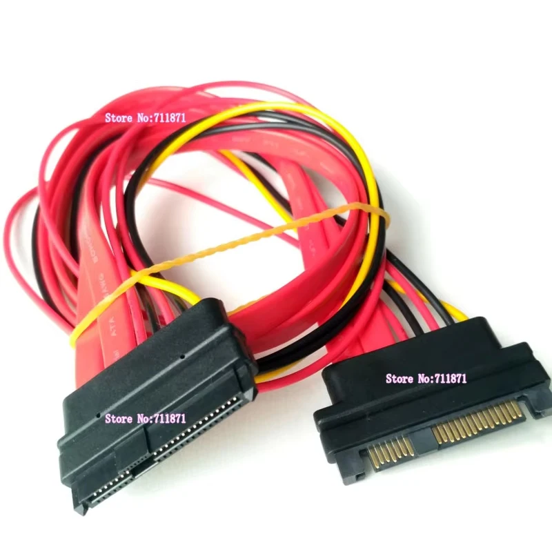 

50cm Male to Female 29P 29Pin SAS Extension Cord Cable Male Female SAS Line Cable M F SAS Extend Lengthen Wire Cord