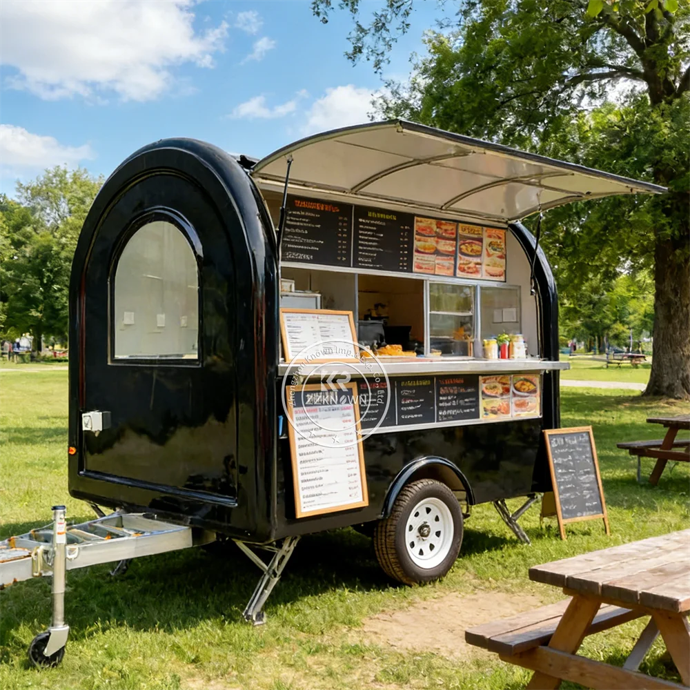 

Mobile Coffee Food Crepes Trailer Barbecue Burger Pizza Trailer Commercial Cargo Food Trailer Cooking Trailer Fully Equipped