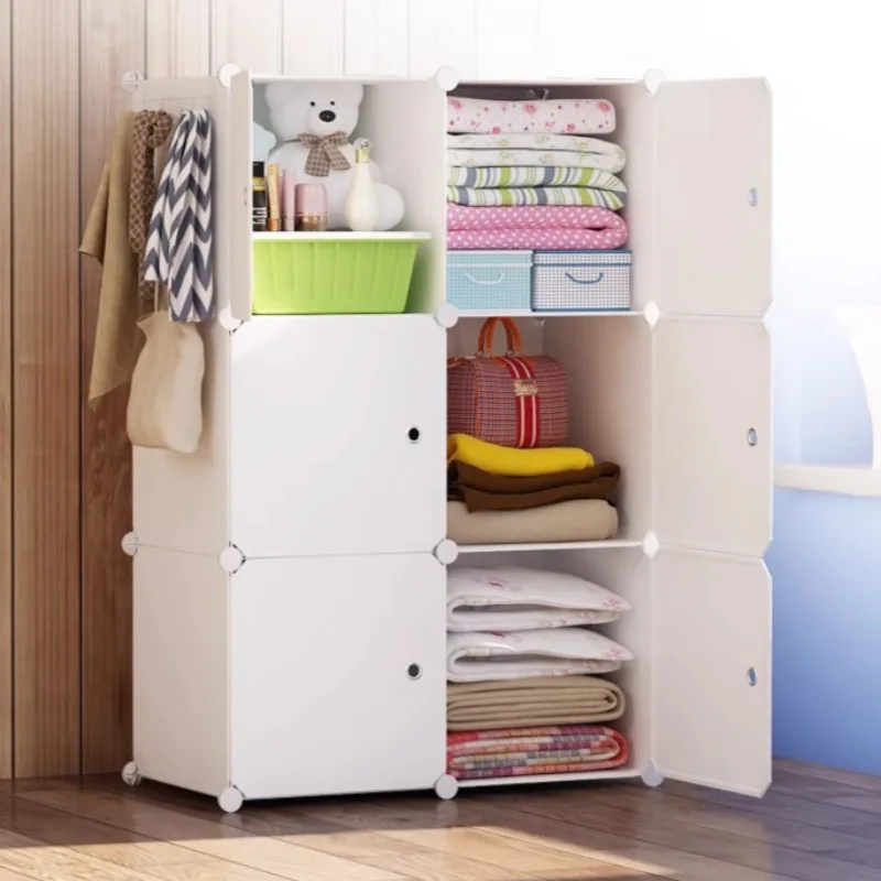 

Storage Clothes Wardrobe Organizer Partitions Open Cheap Put Together Wardrobe Cabinet Plastic Modular Guarda Roupa Furniture
