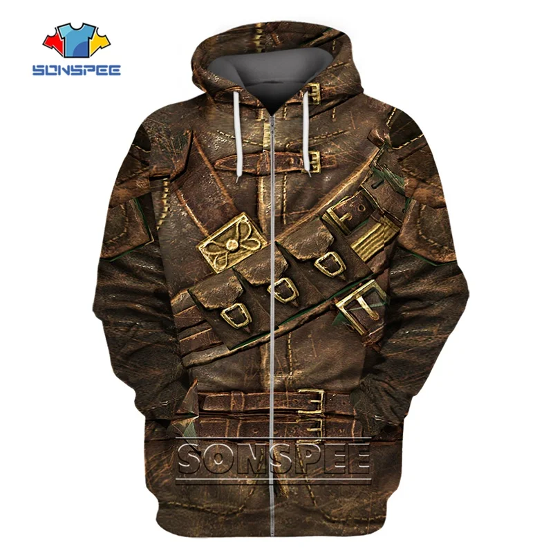 Hot Sale Autumn 3D Print Old Soldier Zipper Hoody Army Veteran Fashion Hoodie Oversized Long Sleeve Drop Ship Coat For Men