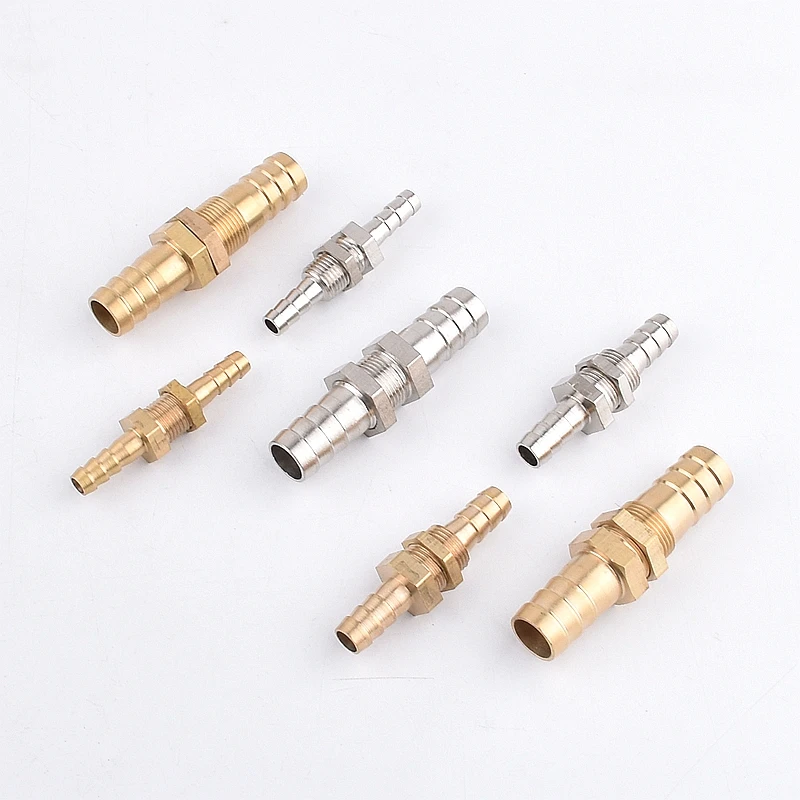 Tubo de púas de latón de 4mm, 6mm, 8mm, 10mm, 12mm, 13mm para manguera, accesorio de cobre, adaptador de conector de placa de Pagoda