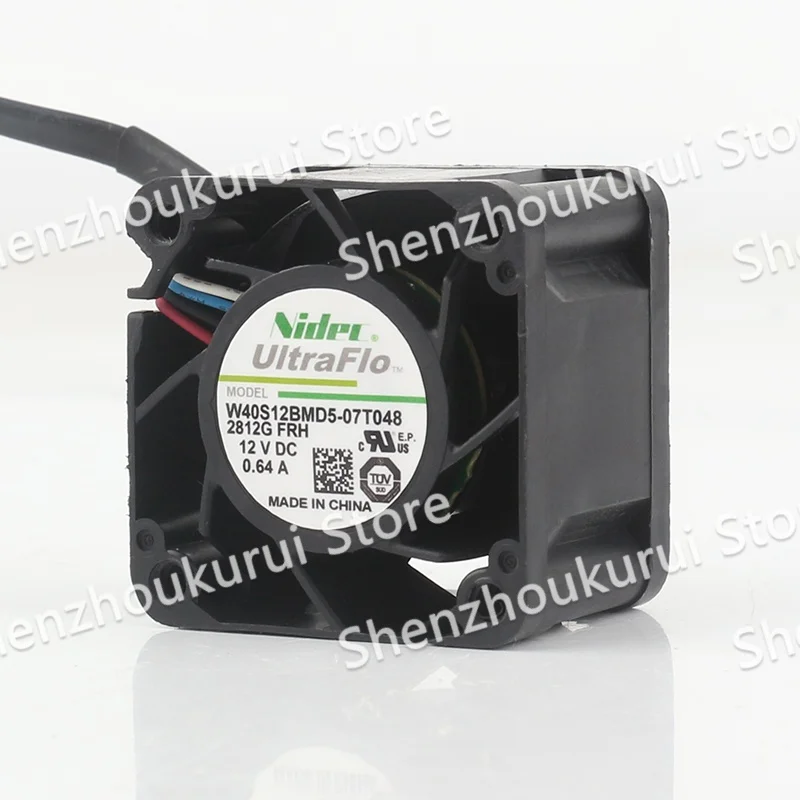 Original New Nidec 5V 24V 48V W40S12BMD5-07T048 AC EC 4028 4CM 40X40X28MM server brute force four-wire cooling fan