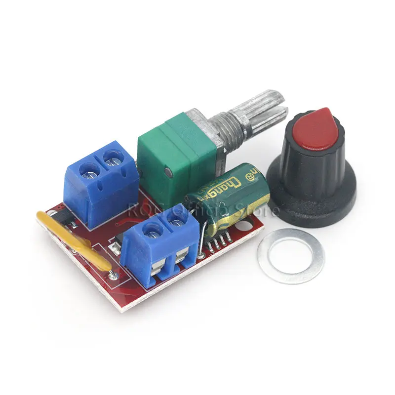 Heißer Verkauf Mini 5A PWM Max 90W DC Motor Speed Controller Modul 3V-35V Speed Control schalter LED Dimmer