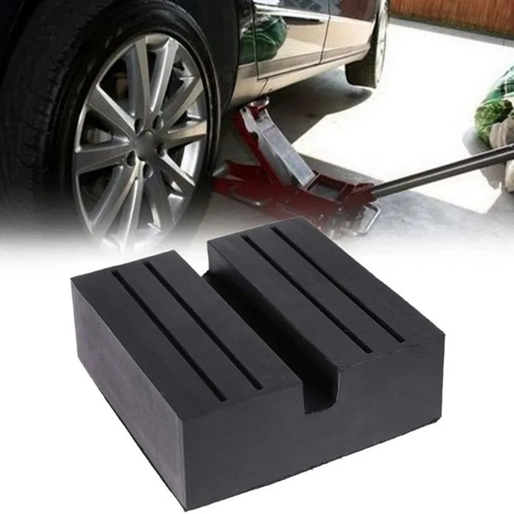 Car Lift Jack Stand Rubber Pads Frame Protector Adapter Floor Slotted Lexus Subaru Fiat Universal Automotive Repair Tool Parts