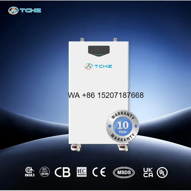 Wmwmnu Factory New 51.2V 300Ah LiFePO4 Battery 15kWh 16kWh Deep Cycle 8000+ Cycles Plug and Play for Photovoltaic System