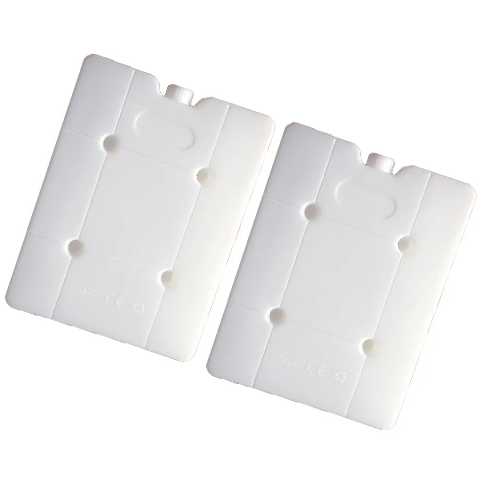 2Pcs Ice Crystal Box Heavy-Duty Reusable Ice Packs for Food Preservation Vegetable Fruit Transport Lightweight Portable Cooler
