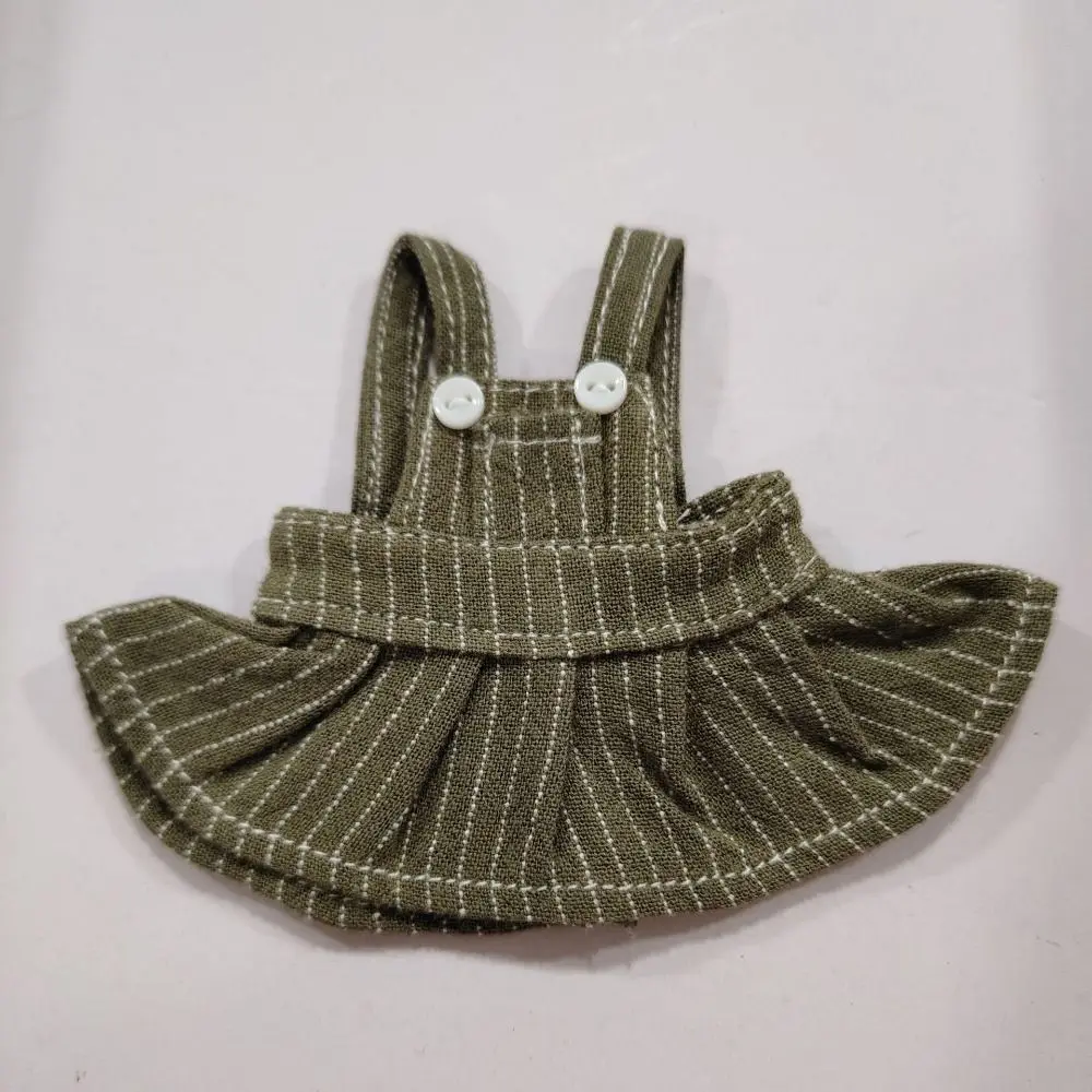 Suspender Dress Doll Clothes Accessories Denim Dress Dolls Outfit Mini Bear Clothes Dress for 12cm Doll DIY Bear Costume Change