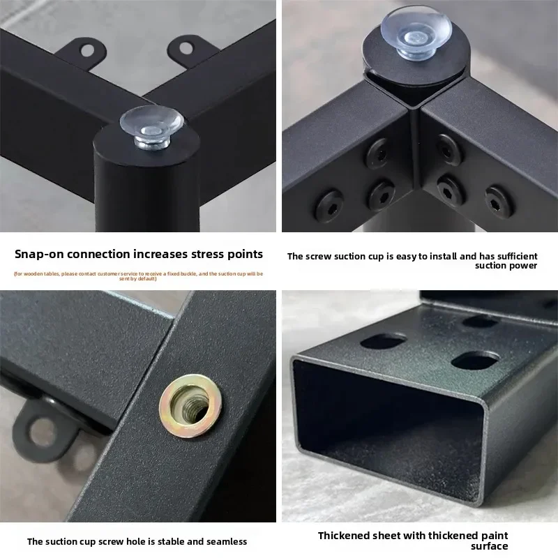 Square table leg slabs, coffee table table leg brackets