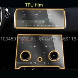 TPU protective Film For Land Range Rover Evoque 2020-2021 Car gps interior Navigation air-conditioning  Anti-scratch fitting