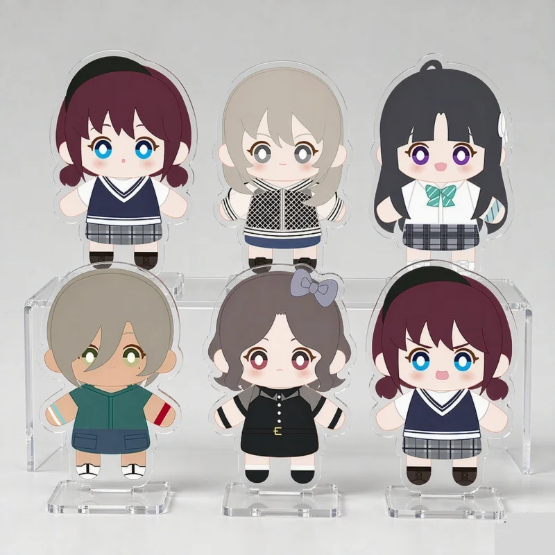 Q-Version Prime Products Girls Band Cry Anime Acrylic Stand Model Plate Decoration Desk Figure Display Fans Gifts 10cm