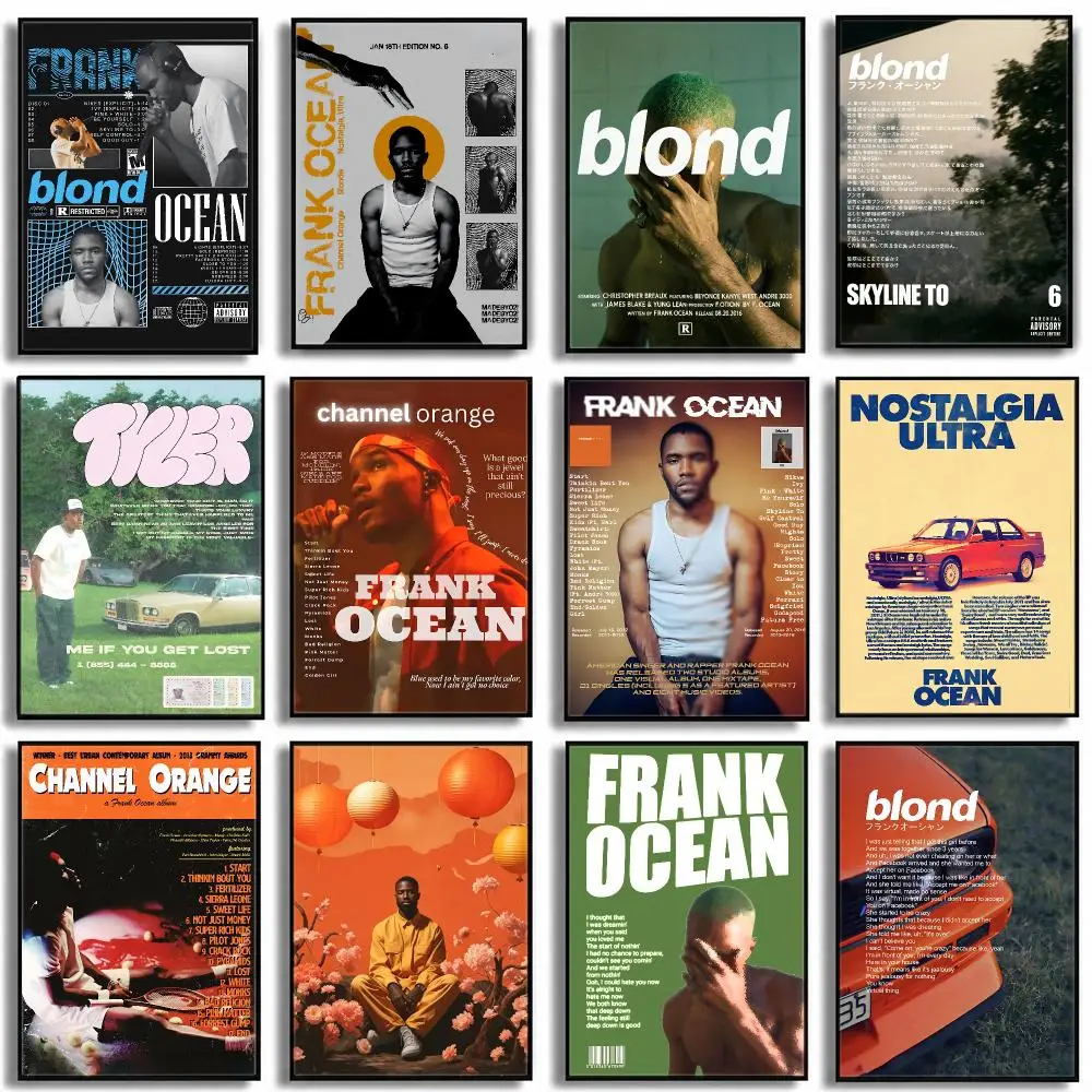 music Frank Ocean Poster HD Poster High End Luxury Home Decoration Suitable for Living Room Bedroom Corridor and Gift Giving