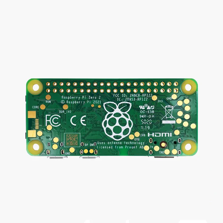 Raspberry Pi Zero 2 W, в пять раз быстрее. Четырехъядерный процессор Arm Cortex-A53 с частотой 1 ГГц, Wi-Fi, Bluetooth 4.2 BLE