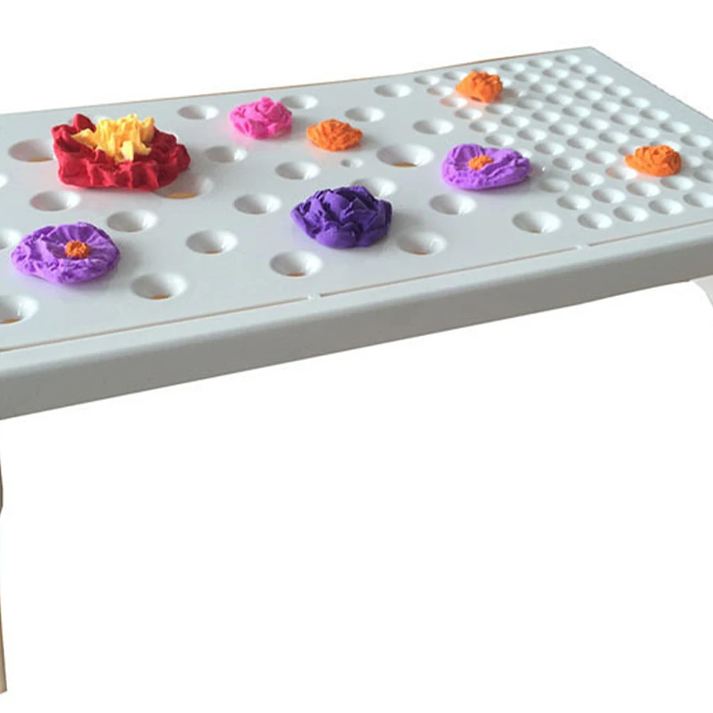 

Foldable Piping Rack Cake Flower Paste Drying Tools Sugar Holder White Fondant PP Material Baking DIY Crafting Project Kitchen