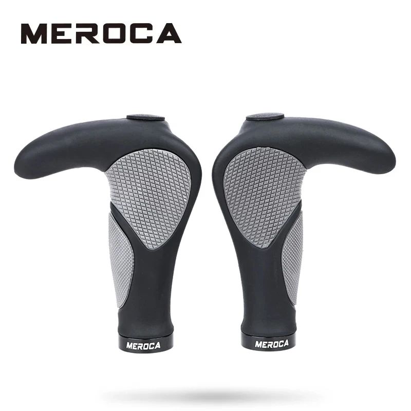 MEROCA Fahrradgriff TPR-Gummi Integrierter Mountainbike-Lenkergriff Rutschfeste Fahrradgriffe Fahrradzubehör