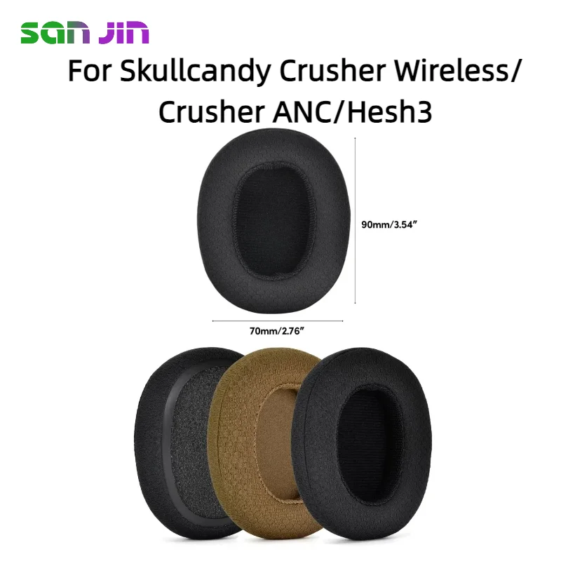 

Earphone pads For Skullcandy Crusher Wireless/Crusher ANC/Hesh3 replacement Earpads headphones Earmuffs Memory