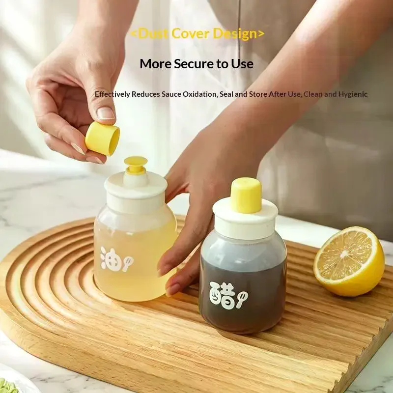 1/2Pcs BPA Free Refillable Kitchen Oil Squeeze Bottle Sauce Dispenser for Baking Grilling Home Cooking Gadgets