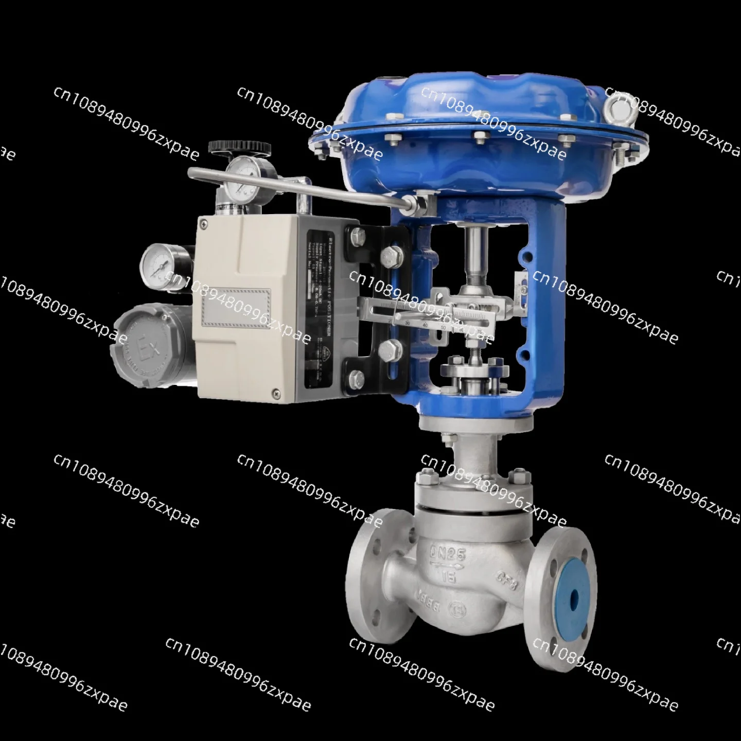 Pneumatic diaphragm control valve, Nate steam pressure single-seat explosion-proof flow and temperature control proportional