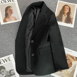 Coats for Women Solid Loose Blazer Woman Spring Autumn Jacket Korean Luxury Clothing In Promotion Outdoor Modern Bags Outerwears