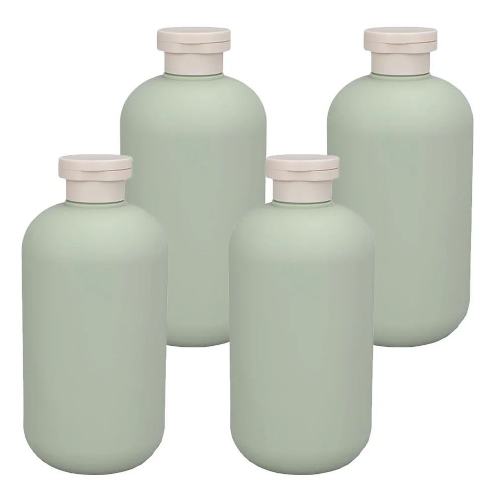 4 قطعة زجاجات جل الاستحمام الأفوكادو مانعة للتسرب المحمولة السفر إعادة الملء شامبو مكيف موزع أدوات الزينة مجموعة السائل الفارغ