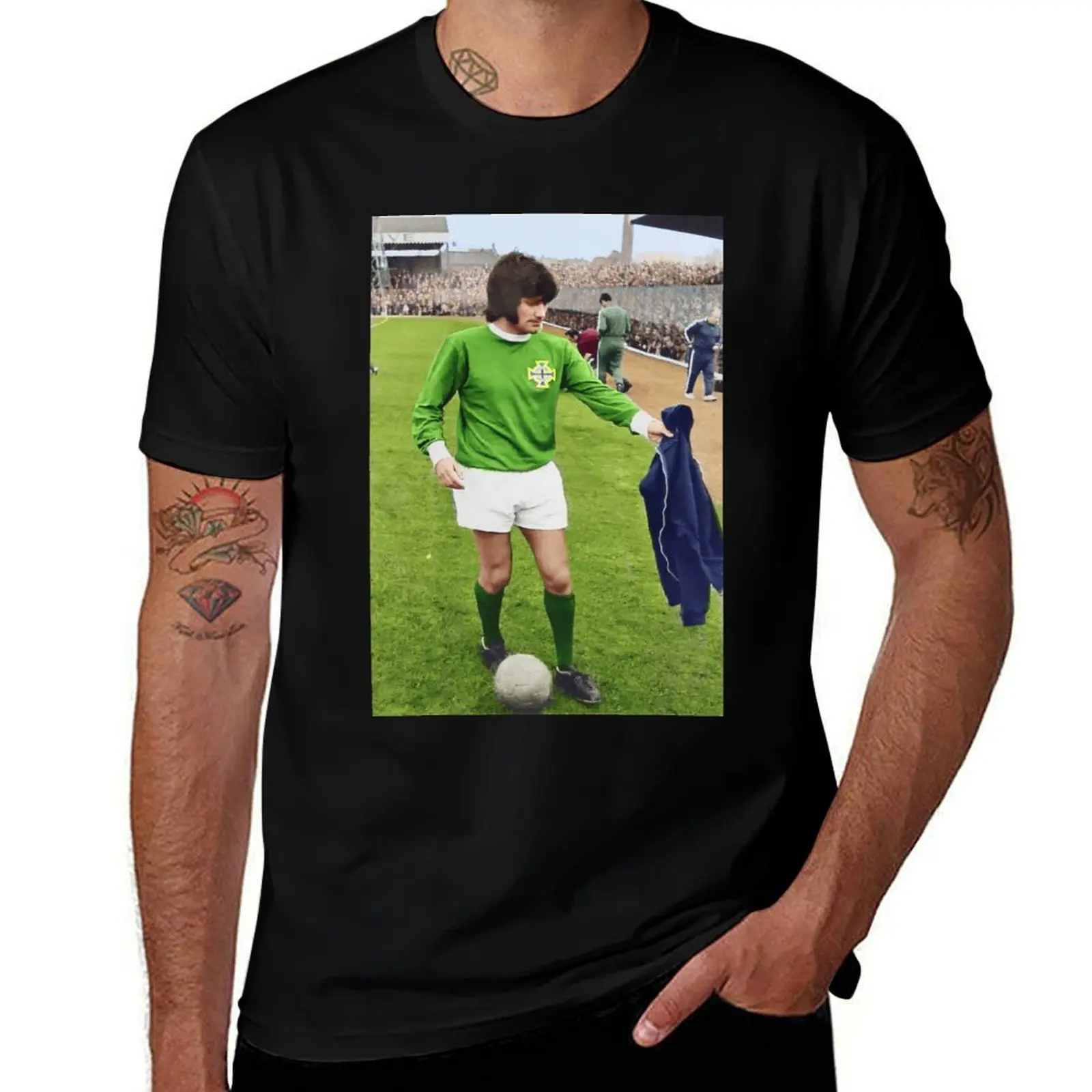 George Best for NI T-Shirt Holiday Casual Short Sleeve Top