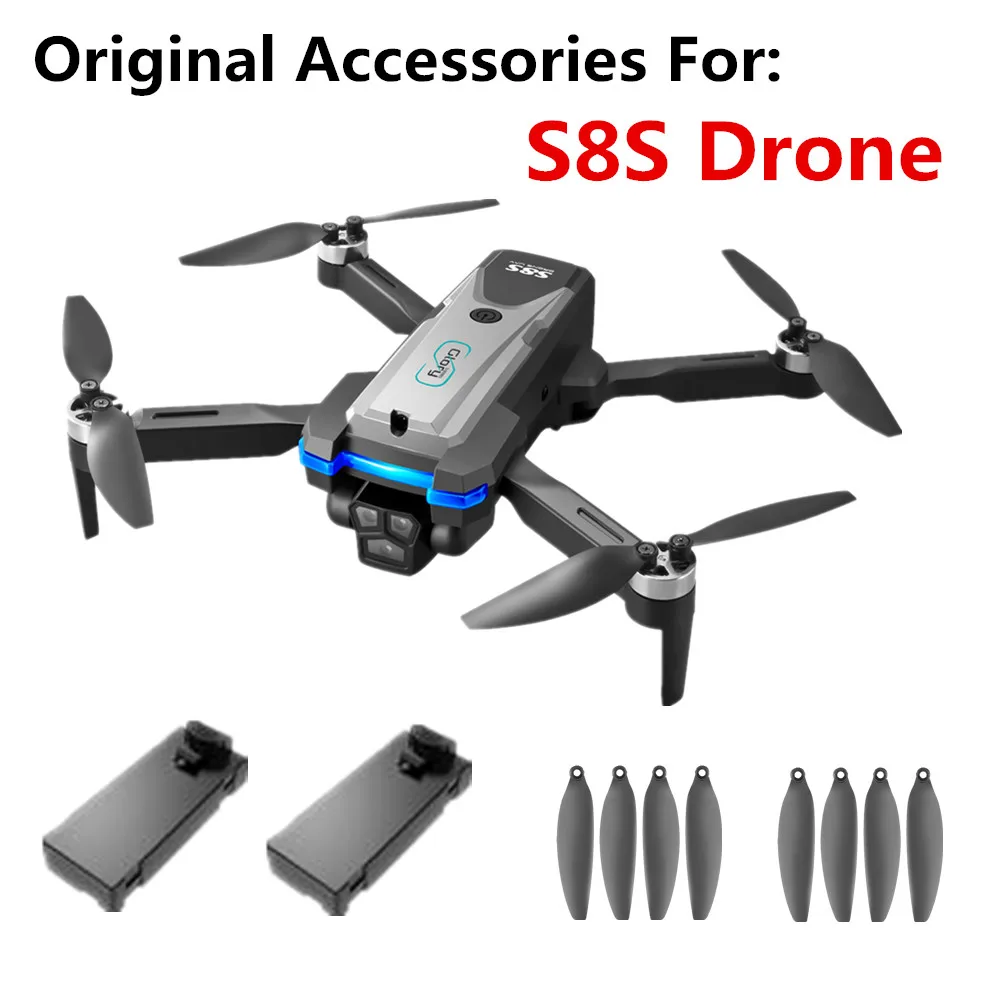 S8S Drone oryginalne akcesoria 3.7V 1800Mah bateria/łopata śmigła/linia USB/do LS-S8S drona S8S Drone części zamienne