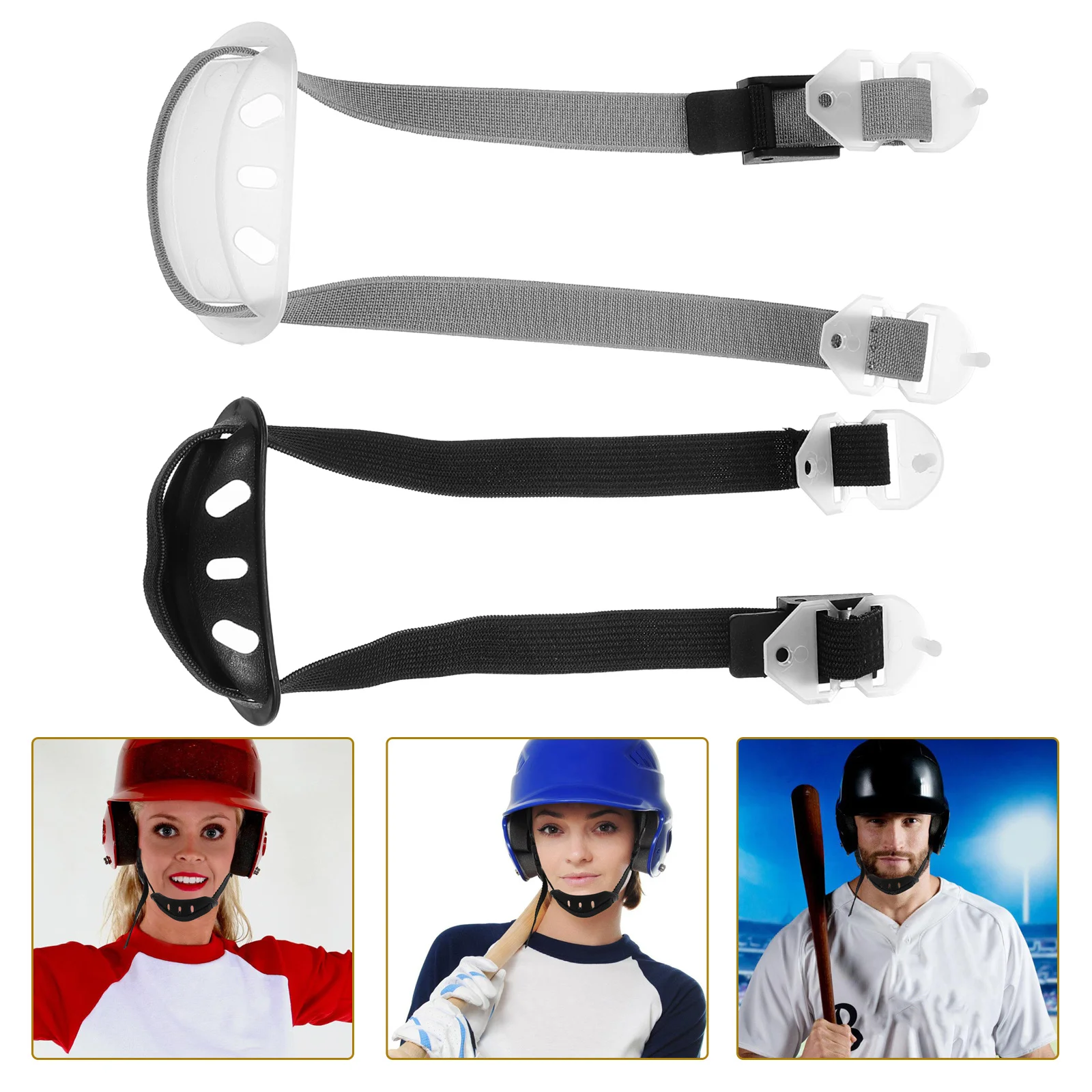 2 قطعة قبعة صلبة حزام الذقن مرونة Y-شكل مادة البولي ايثيلين واقية كأس الذقن حزام عالمي السلامة قبعة صلبة الملحقات