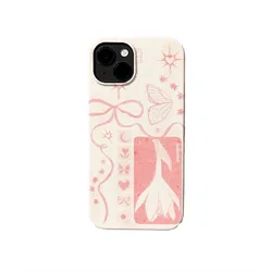 Pink Bow Film Hard Case for IPhone 15 14 Plus 14 13 Pro Max Back Phone Cover for 12 11 Pro Plus 8 7 X XS Acrylic Cover Housing