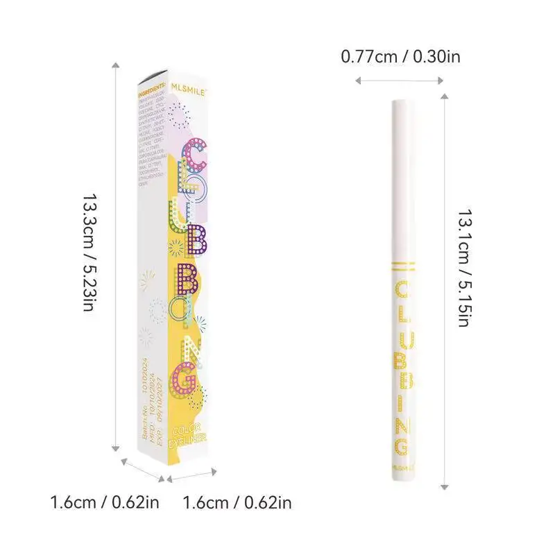 

MLSMILE 4-Color Gel Set Waterproof Sweatproof Smudge-Proof Gold White Black Color Eyeliner Pen 2025 New