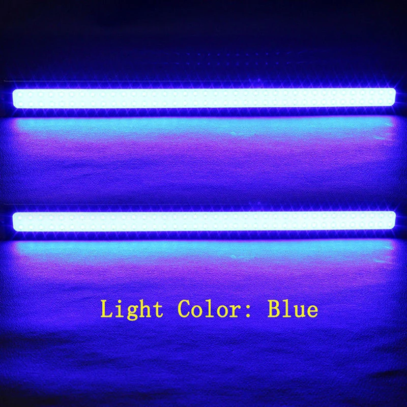 1ชิ้นหลอดไฟ LED สีฟ้า COB สำหรับรถยนต์ไฟตัดหมอก DRL ไฟขับรถกันน้ำ DC 12V 17ซม.