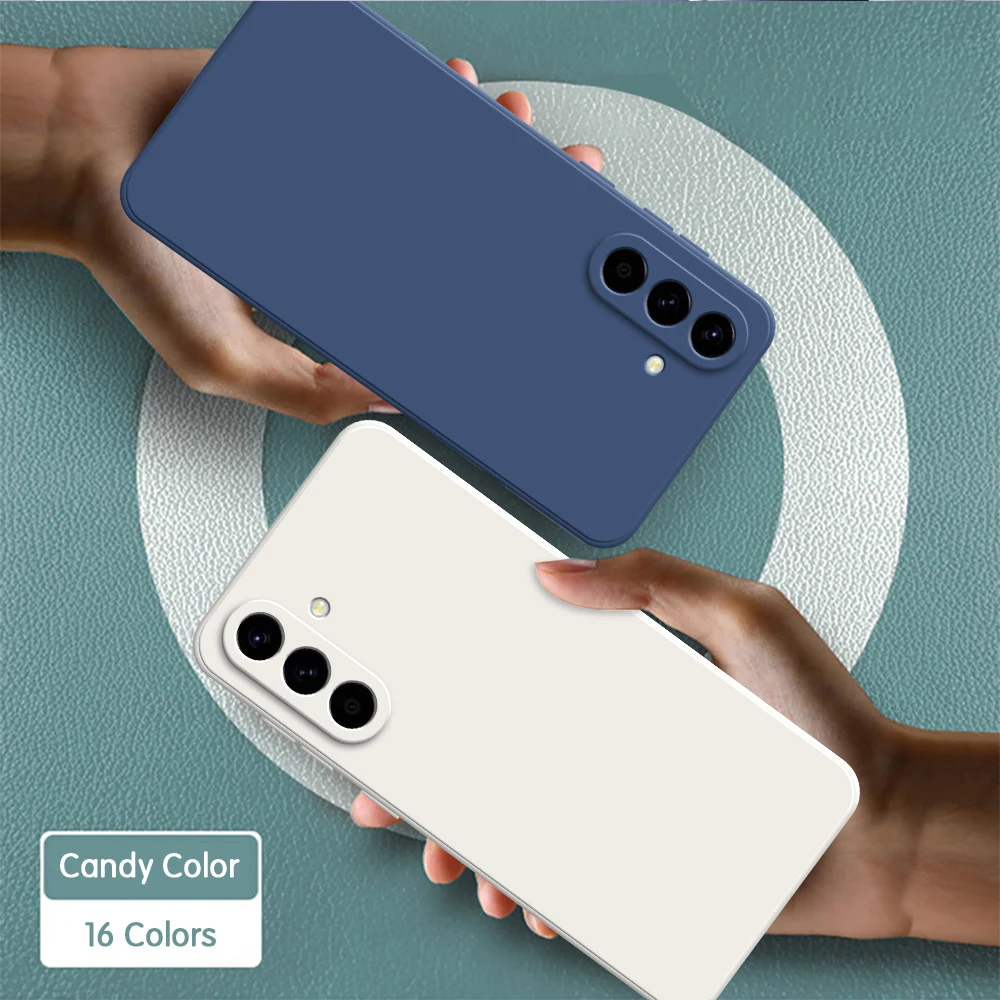 Original Flüssigsilikon Soft Case für Samsung Galaxy A57 A37 5G Phone Fundas Einfache klassische hochwertige stoßfeste Rückseite