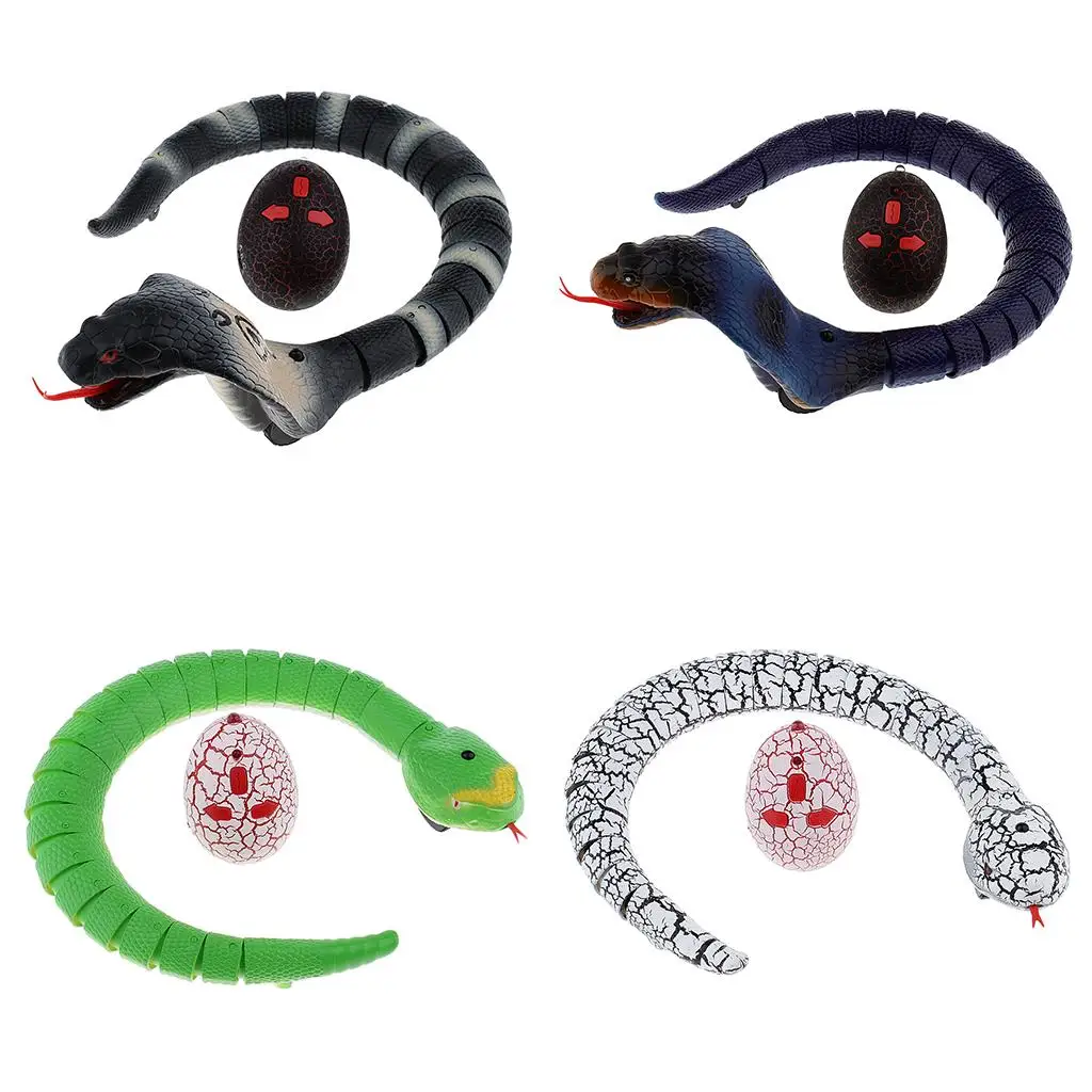 RC Rattlesnake Snake Model Toy Infrared for Playing Trick Fun Toys Eng