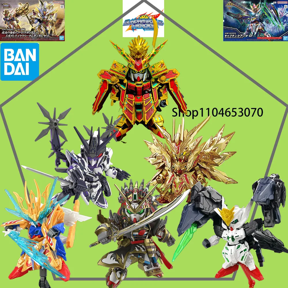 

BANDAI GENUINE ORIGINAL SDW HEROES Стандартная версия Wukong Pulse Gundam Военная лошадь Темная маска Фигурка Игрушки Подарок В НАЛИЧИИ