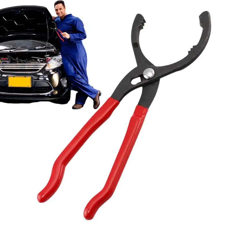 12-inch Oil Filter Pliers Oil Change Wrench Head Remover Oil Filter Installation Tool Oil Filter Wrench Adjustable Hand Tools