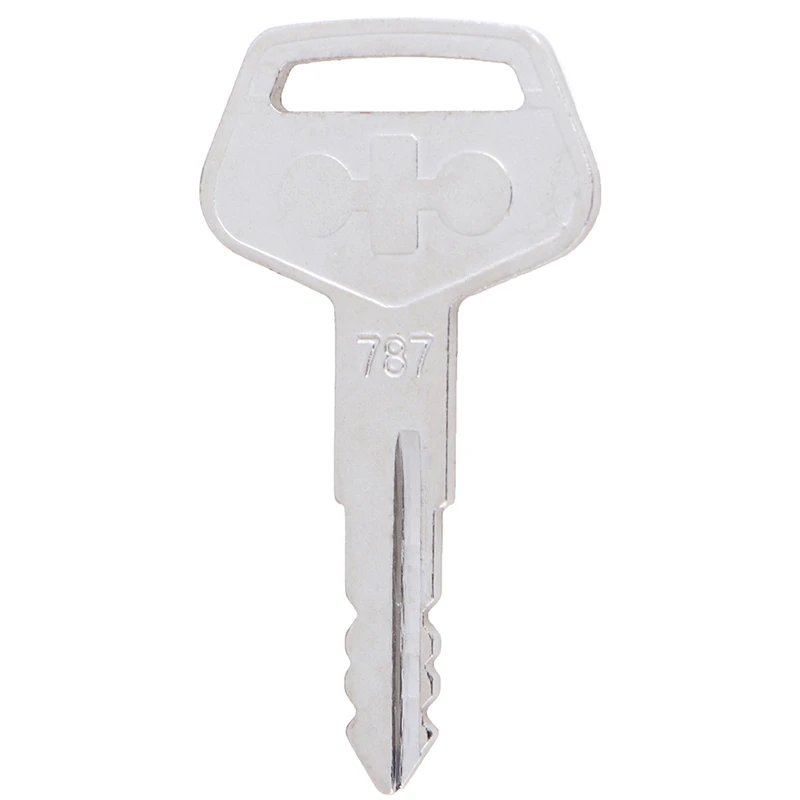 1PC For Komatsu Excavator Dozer Loader Ignition Lock Key Part Number 787 Fit PC60 120 200-3/4/5/6